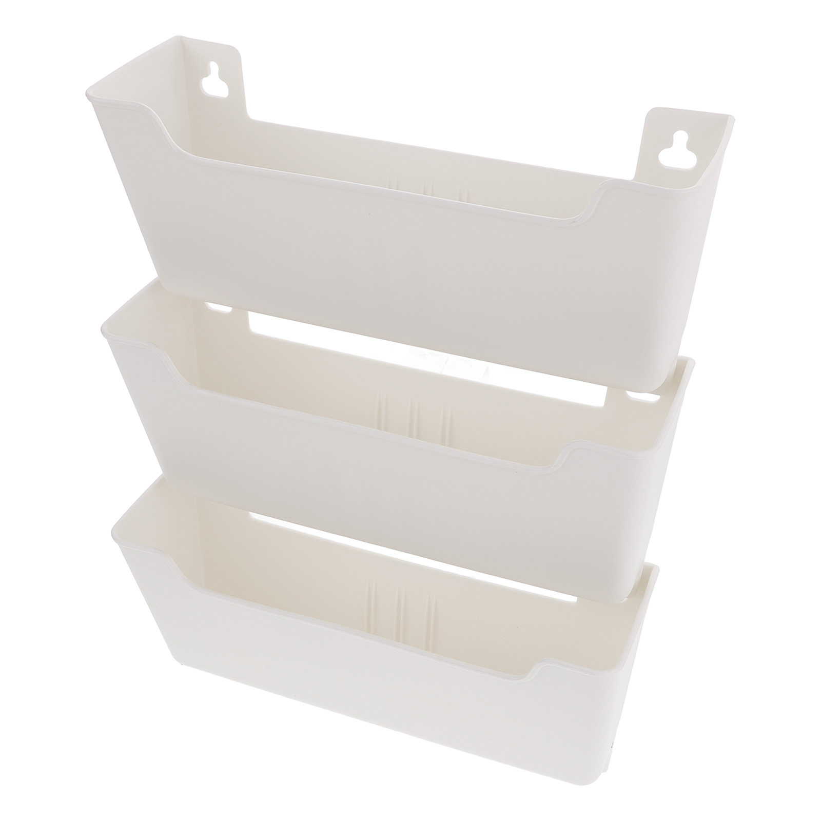 Magazine Holder Rack - 壁掛け式ファイルオーガナイザー1セット、透明プラスチック製粘着式壁掛けファイルホルダー、オフィスや家庭用のマガジンや書類収納ラック