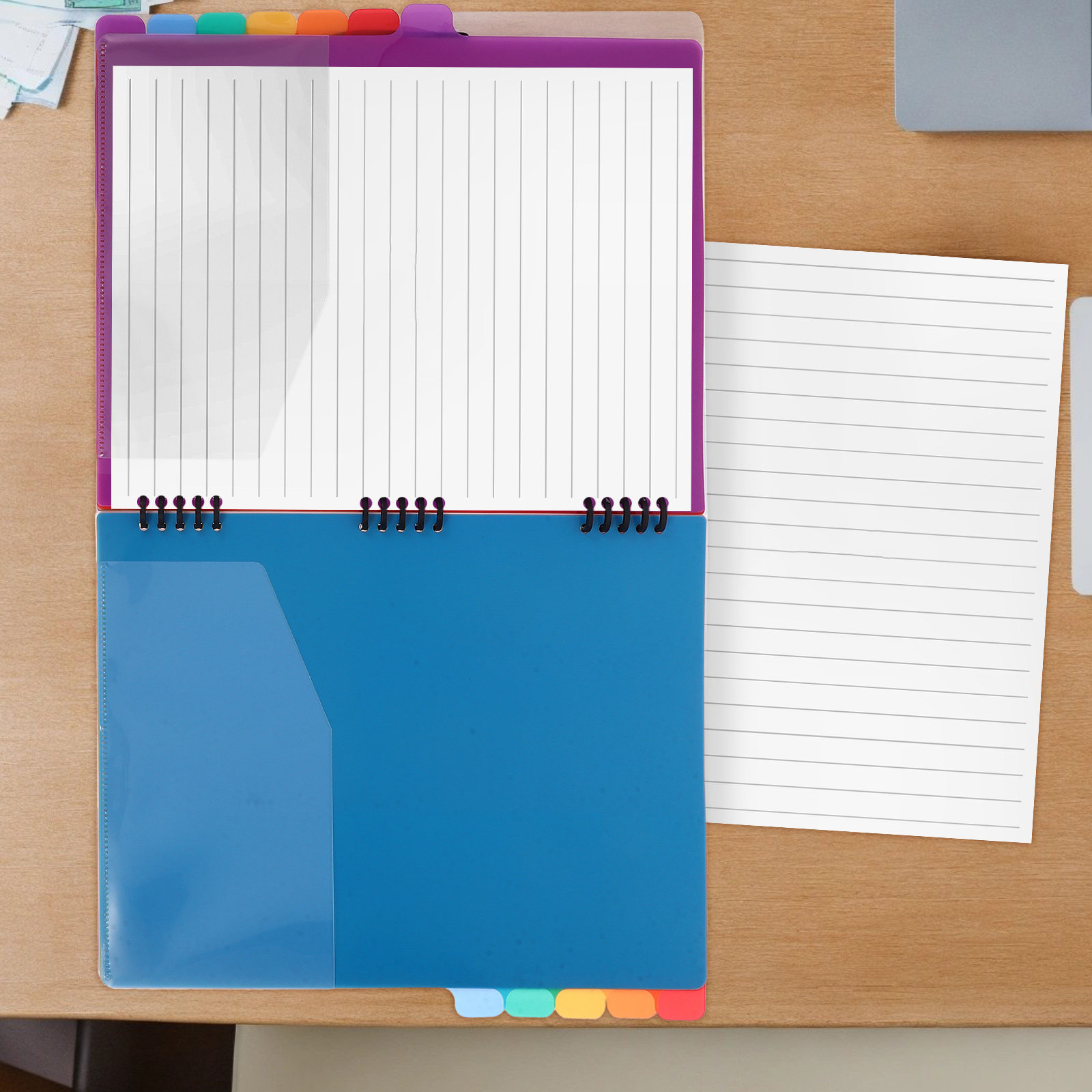 A4ドキュメントオーガナイザーフォルダー、リングバインダーデ - Tab Divider A4 のレビューと価格