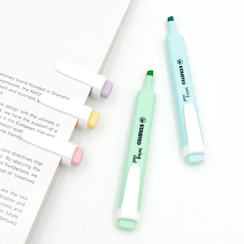 斜めチップマーカー,6個,学生用パステル蛍光ペン,学用品,文 - Stabilo Marker Boss のレビューと価格