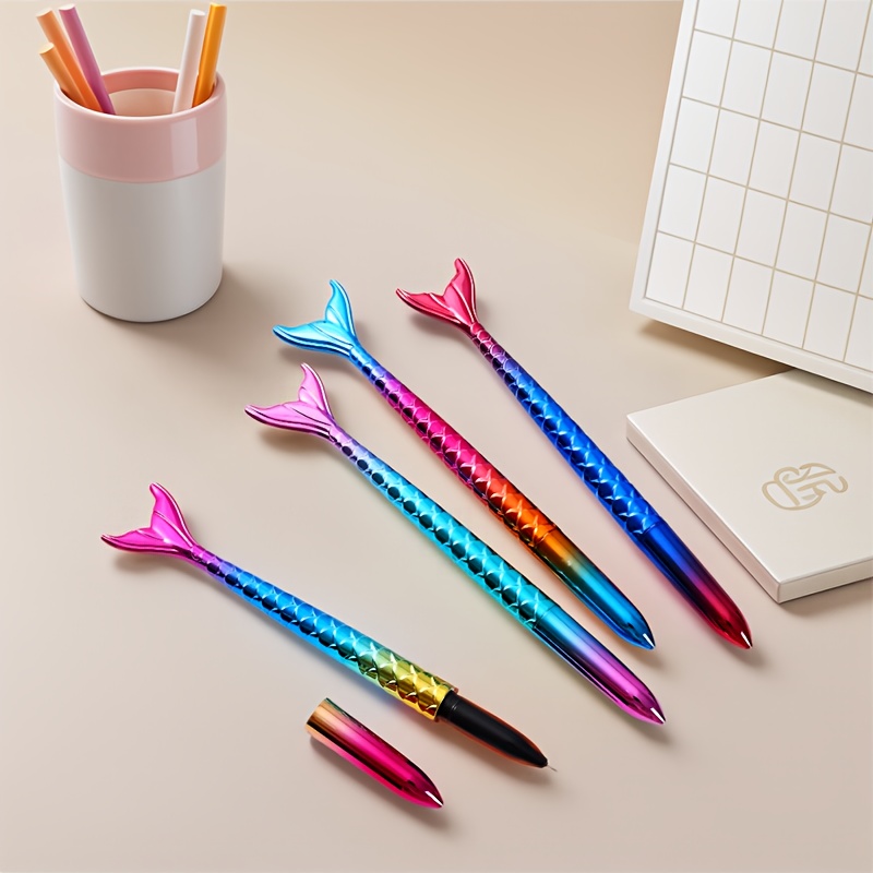 6本のマーメイドペン、創造的なデザイン、豊かな色彩、頑丈なボ - Correction Pen Fine のレビューと価格