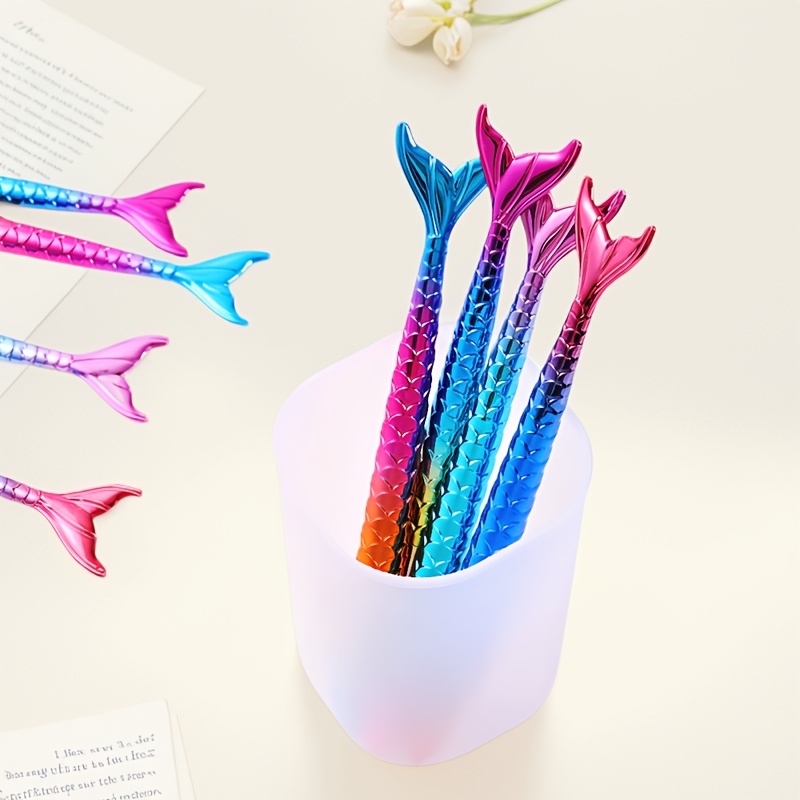 6本のマーメイドペン、創造的なデザイン、豊かな色彩、頑丈なボ - Correction Pen Fine のレビューと価格