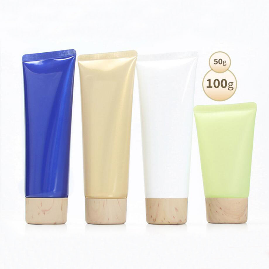 50ml100ml ソフトチューブ木製形状蓋洗浄血清ハンドク - Gel Refill Pack のレビューと価格