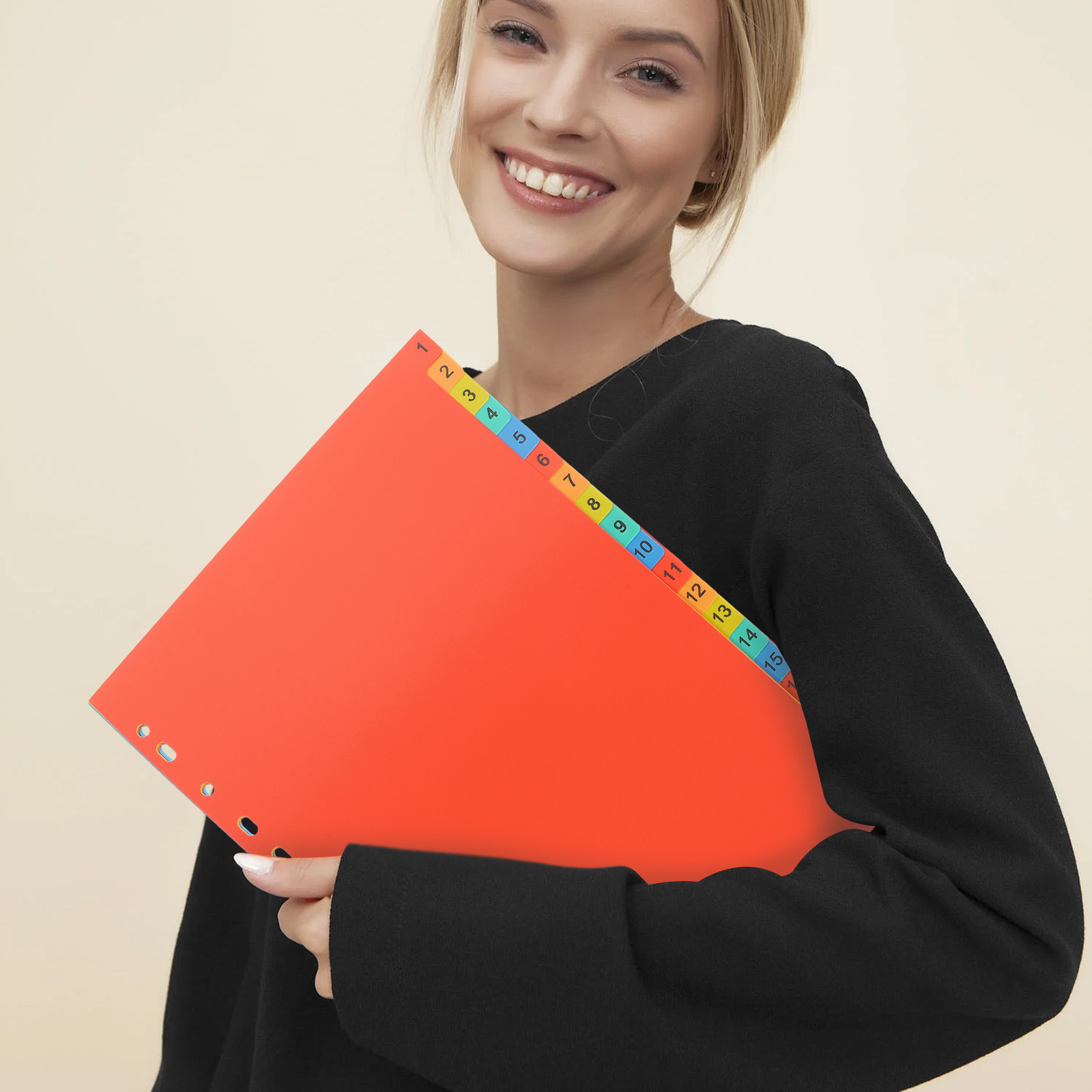 A4タブ付きバインダーディバイダー20枚、頑丈なインデックス - Tab Divider A4 のレビューと価格