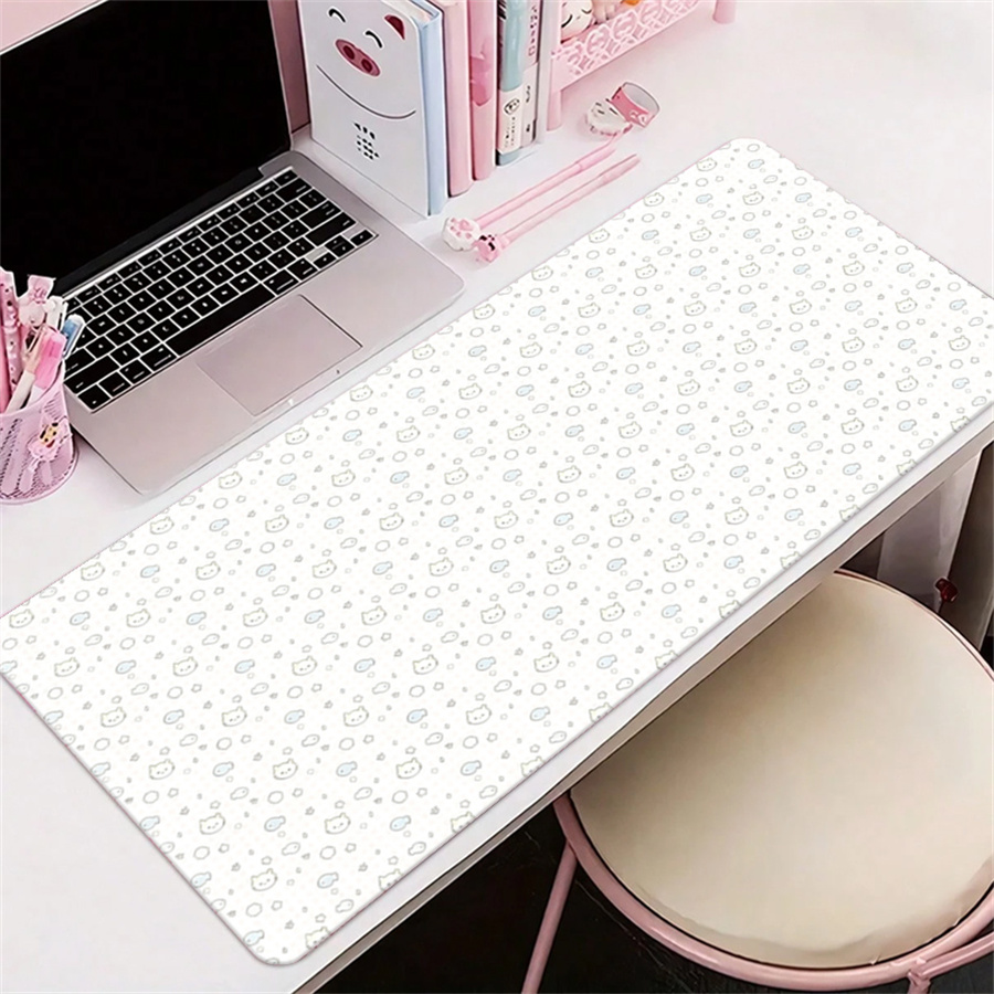 かわいいレザーデスクマットテーブルクロス装飾 ピンクアニメY - Leather Desk Pad のレビューと価格